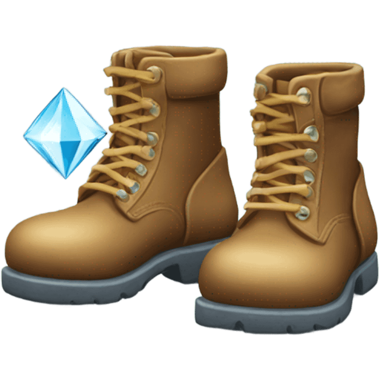 diamond boots emoji