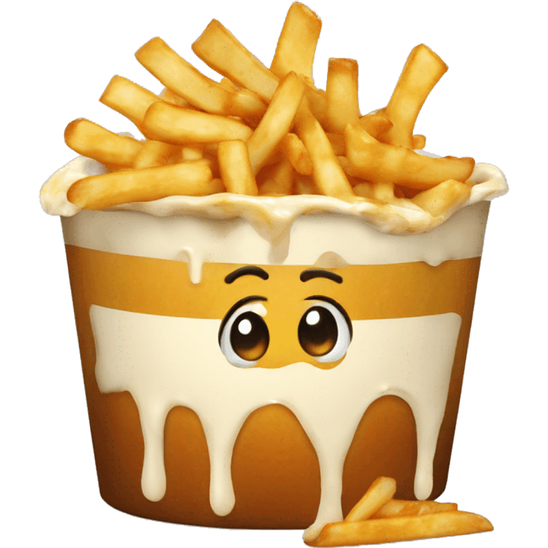 Poutine qui mange de la poutine  emoji