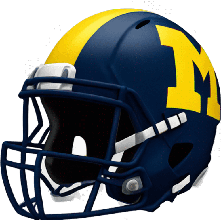 University of Michigan wolverines football helmet emoji