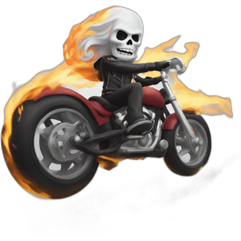 Santa ghost rider emoji