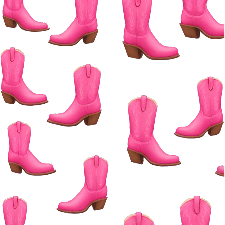 pink cowgirl boots emoji