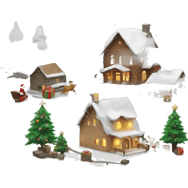 Christmas scenery emoji