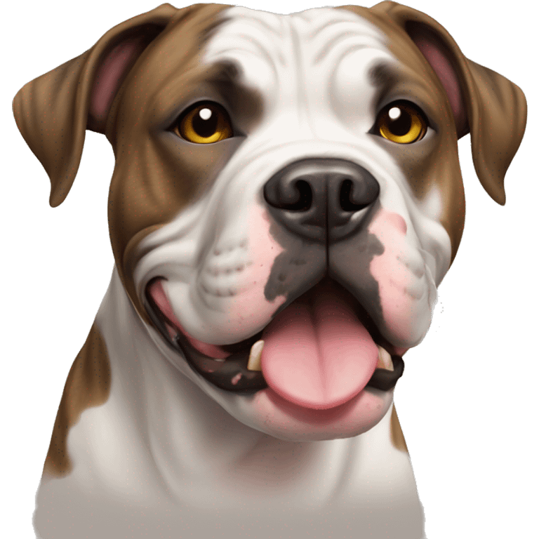 Brindle pitbull American bulldog emoji