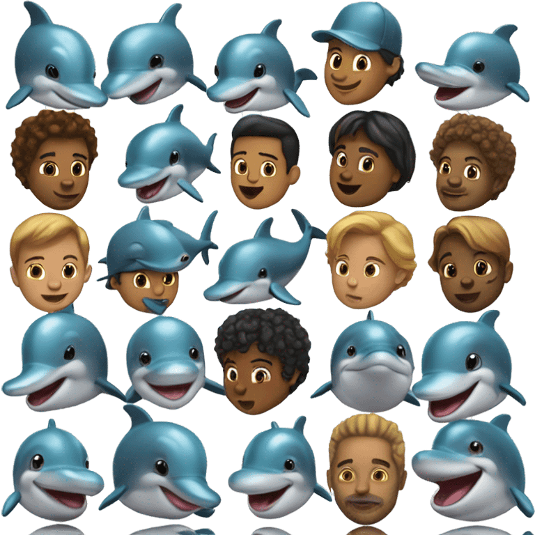 Dolphin gang emoji