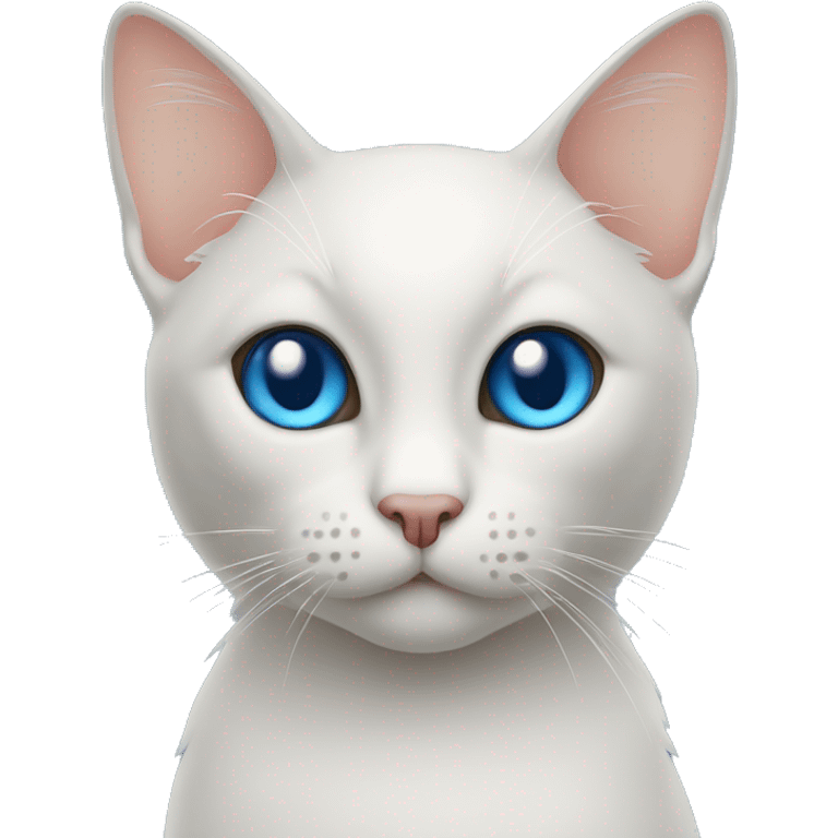 Siam Katze mit blauen Augen emoji