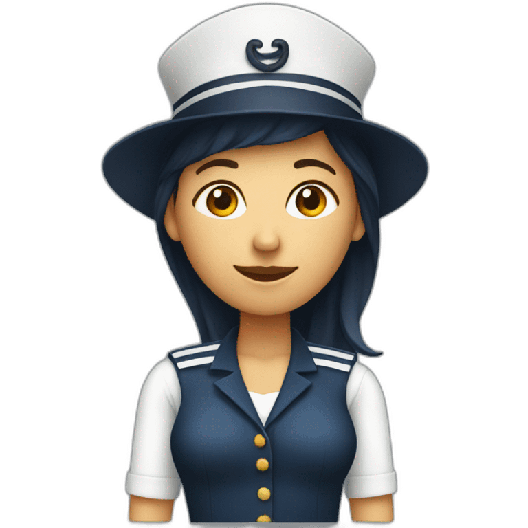 female-ux-designer-with-sailor-hat emoji