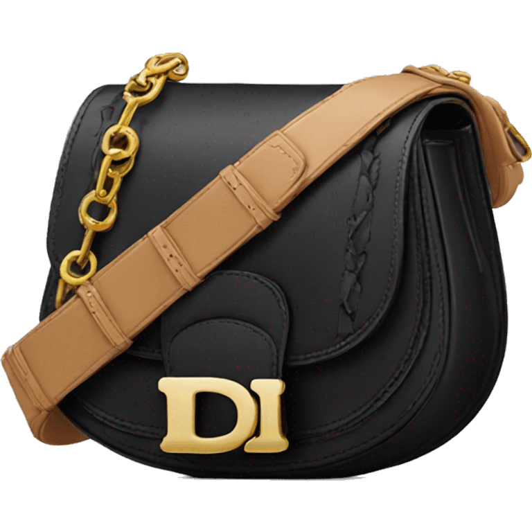 Black Dior saddle bag emoji