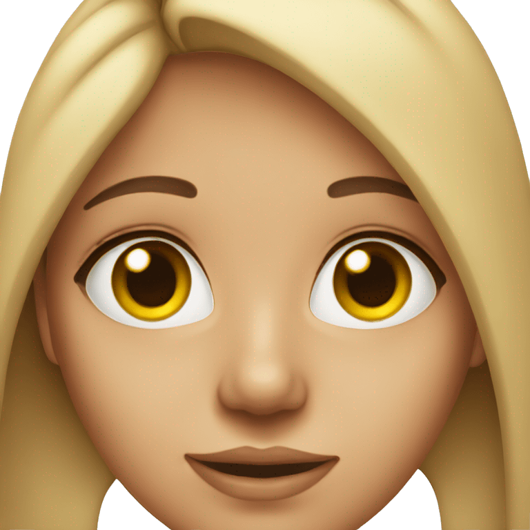 girl with nose job emoji