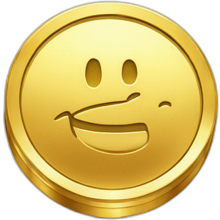 Shiny Golden Coin Sparling emoji