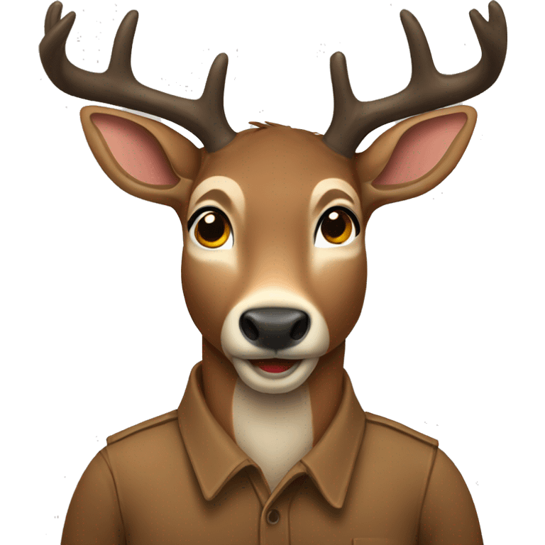 male deer (buck) emoji