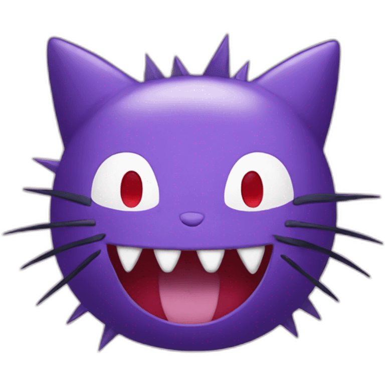 hello kitty with one gengar emoji