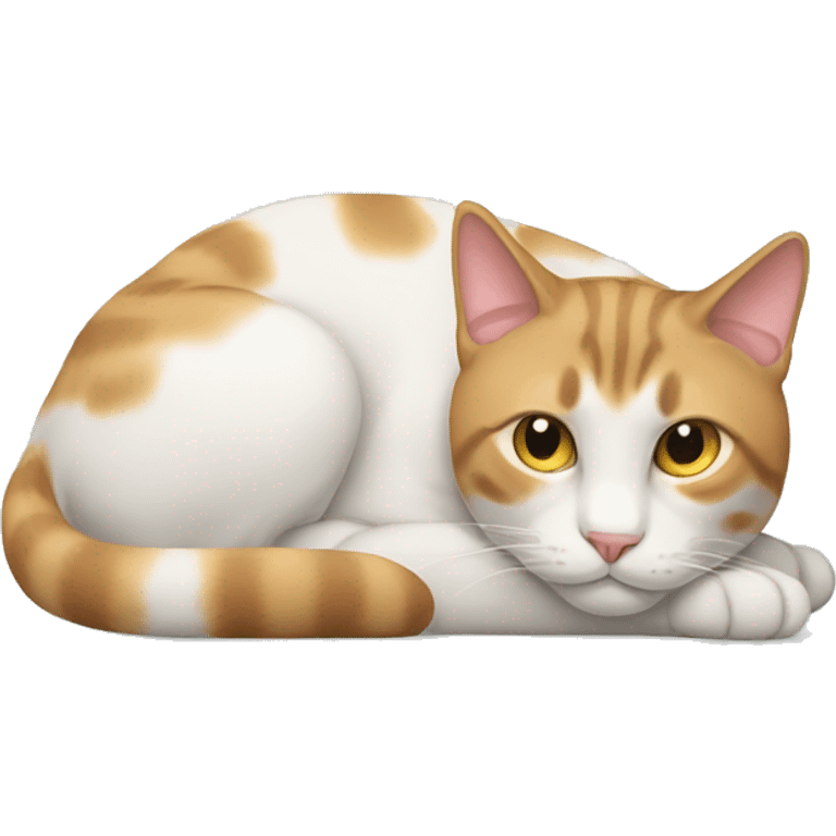 Cat laying down emoji