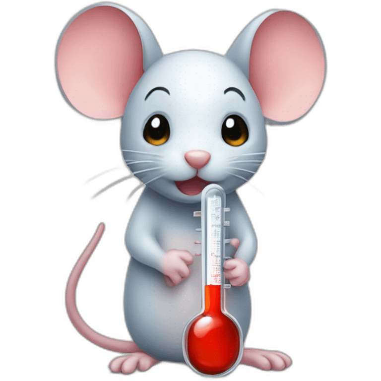 mouse with thermometer emoji