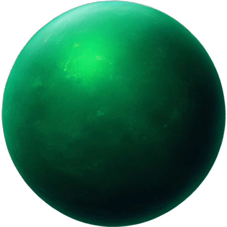 Dark green space planet emoji