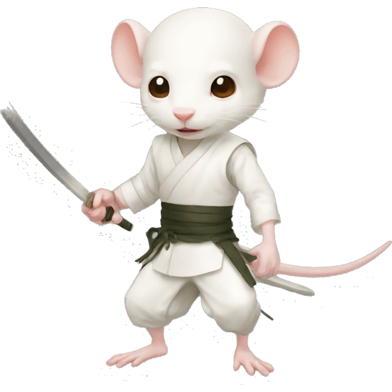 Albino rat ninja  emoji