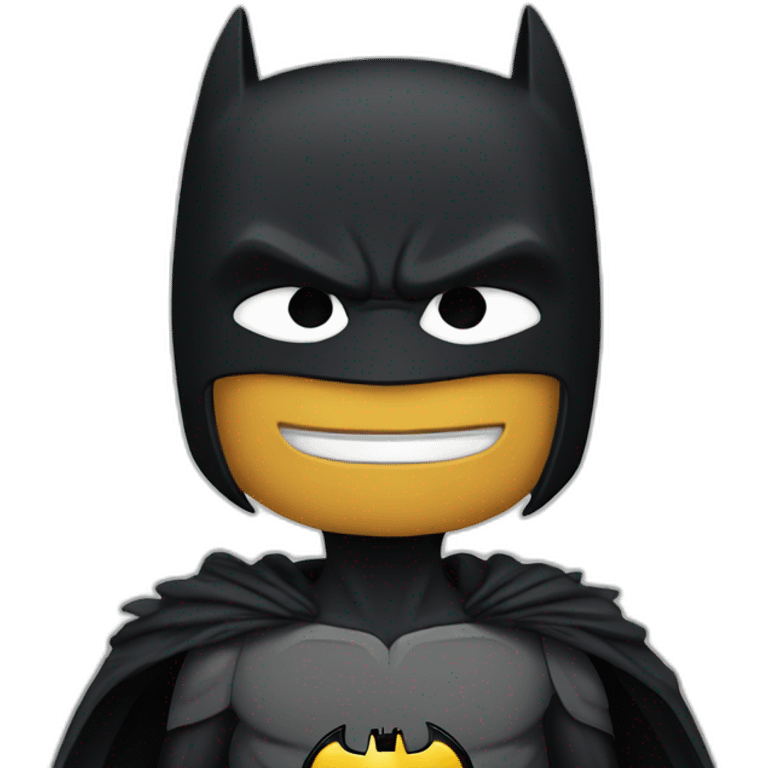 Batman as a crow man emoji