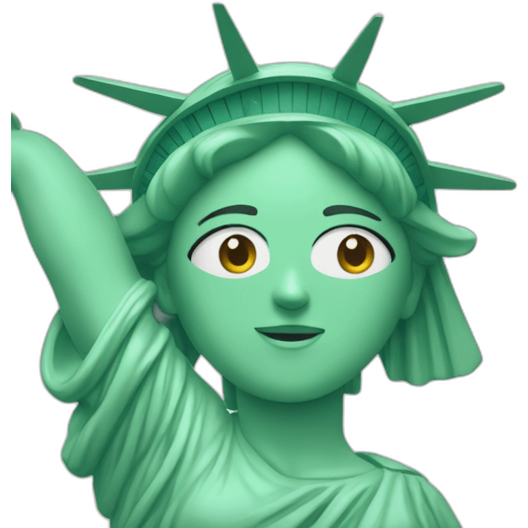 Statue of Liberty sat down emoji