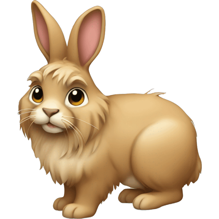 Lionhead tan bunny emoji