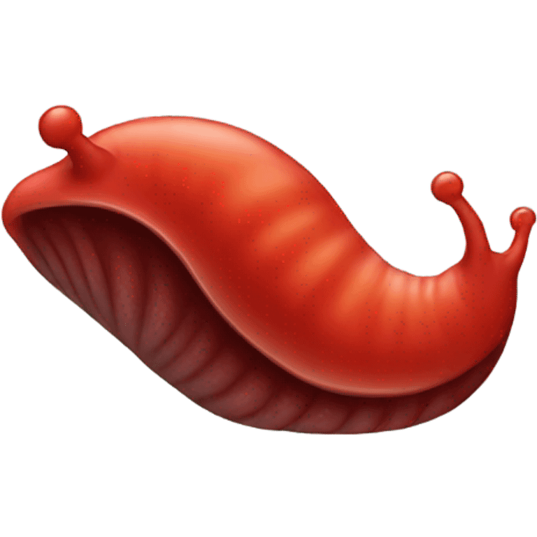 Red slug emoji