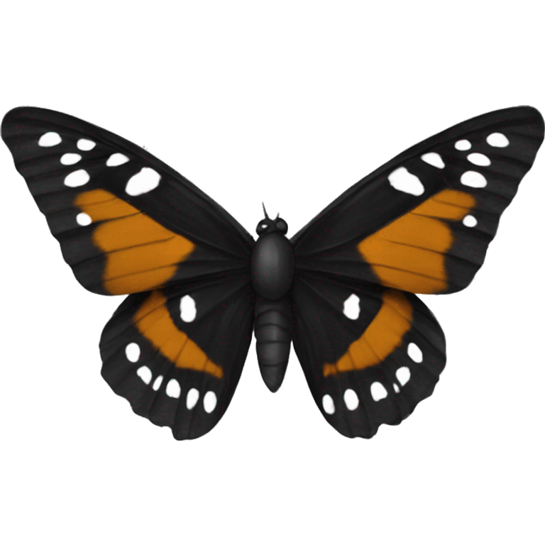 Borboleta preta emoji