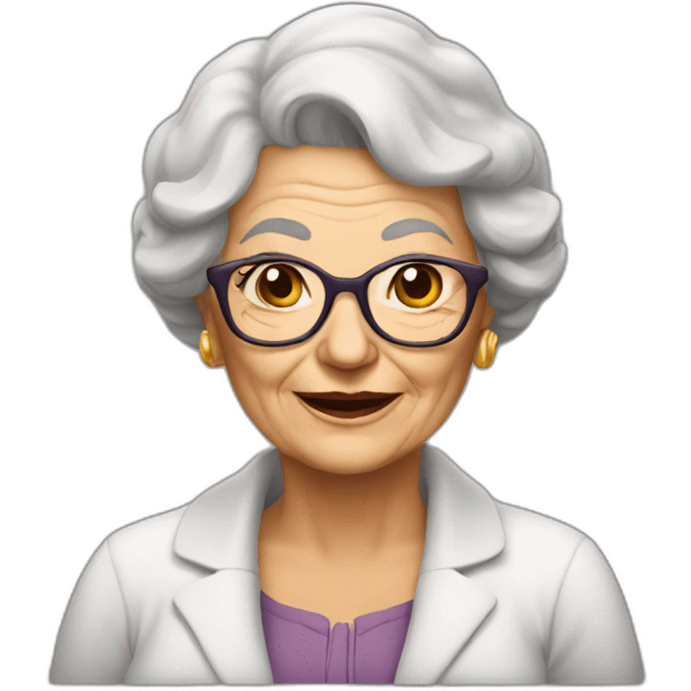 Very Busty old woman emoji