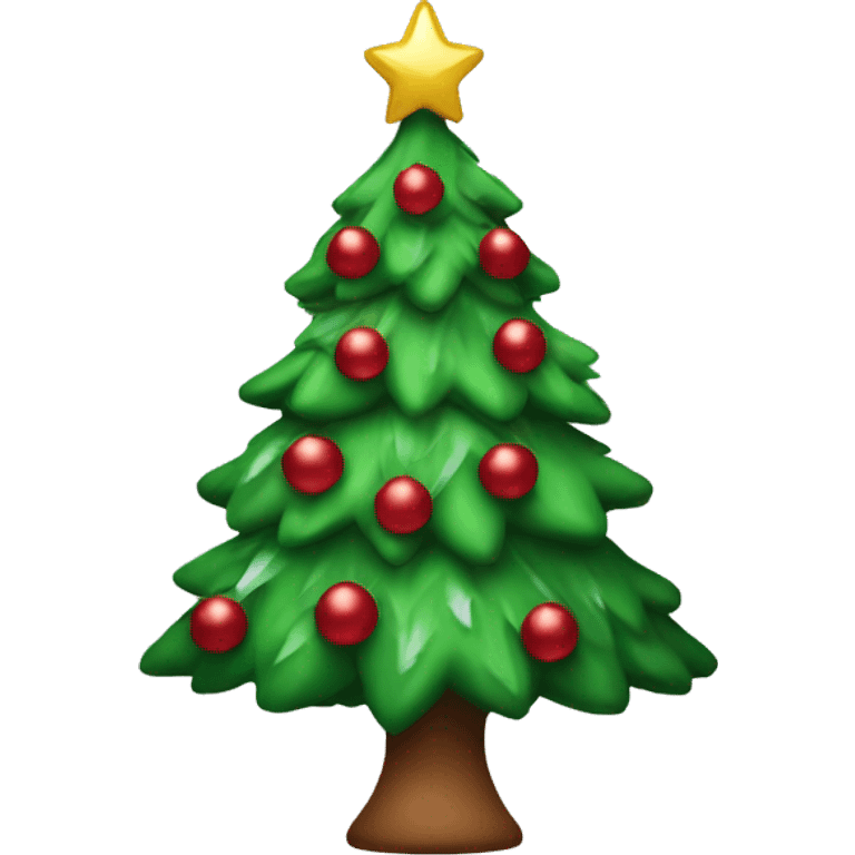 Coquette Christmas tree emoji