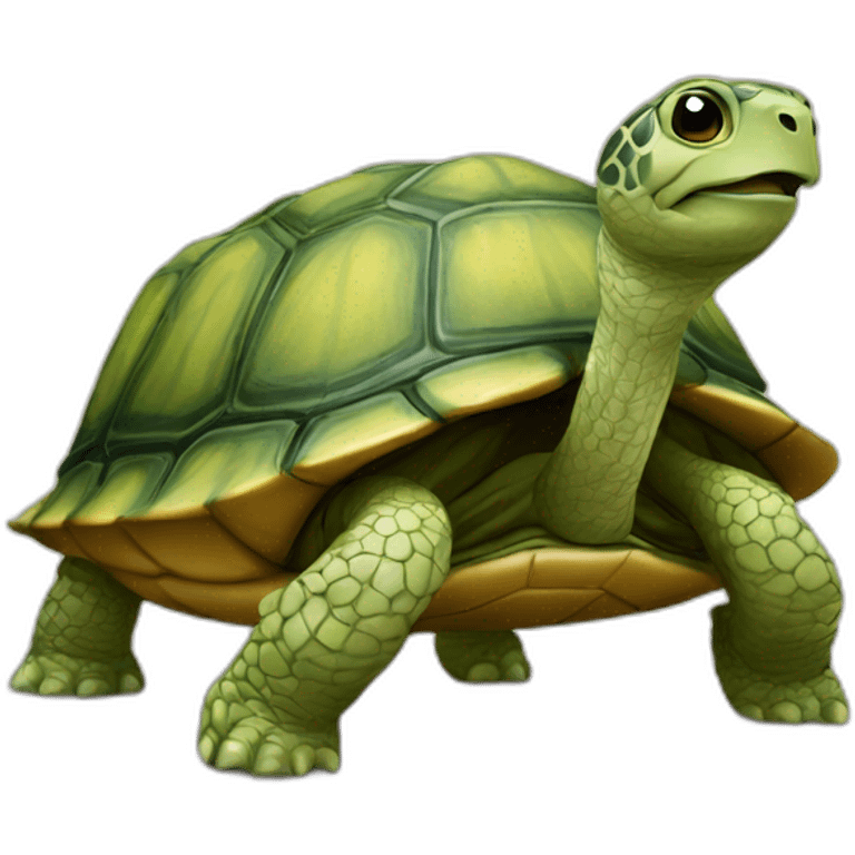 Montre sur tortue emoji