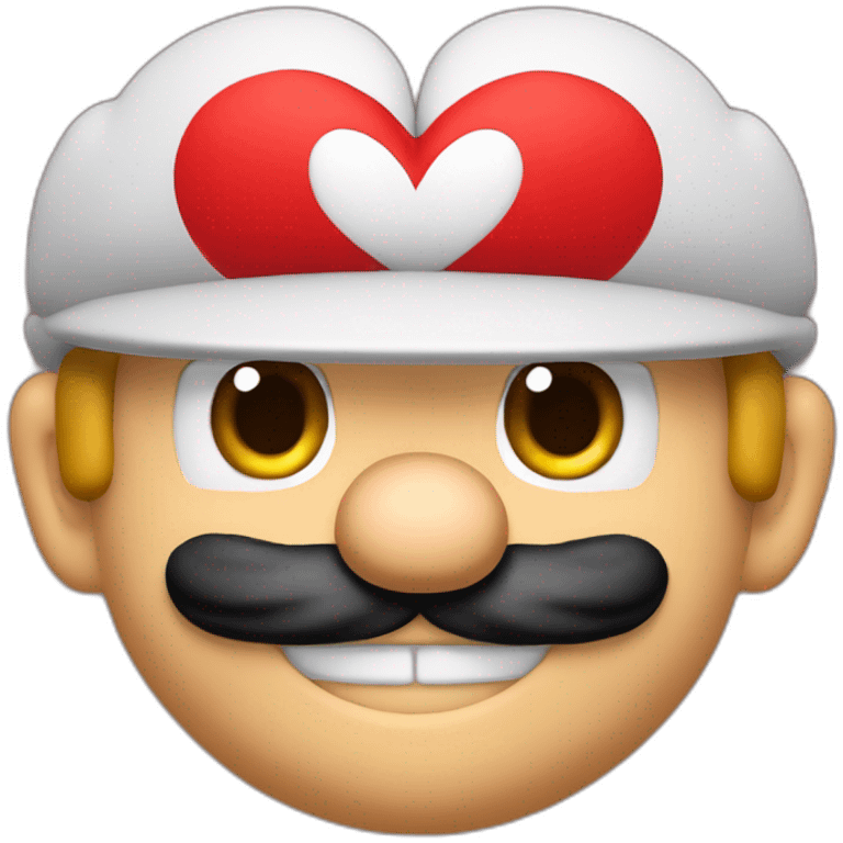 Mario Bros Hearts In Love emoji