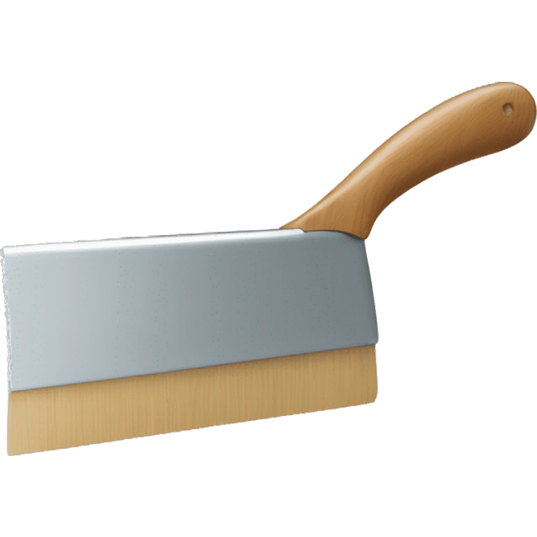 squeegee with long wooden handle emoji