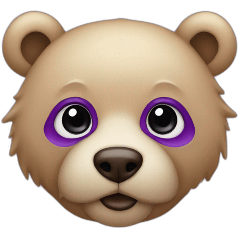 nosebear purple emoji