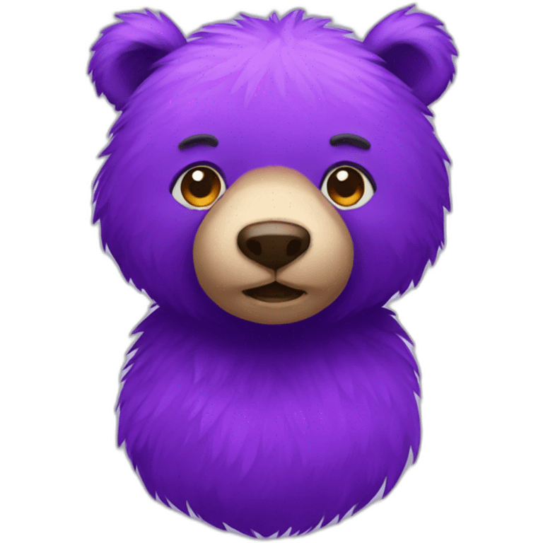 bear-with-fully-purple-fur emoji