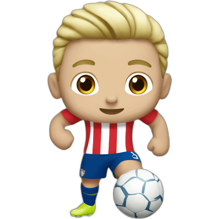 psv player kicking blonde emoji