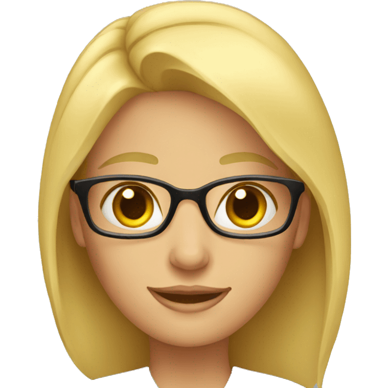 blonde teacher emoji