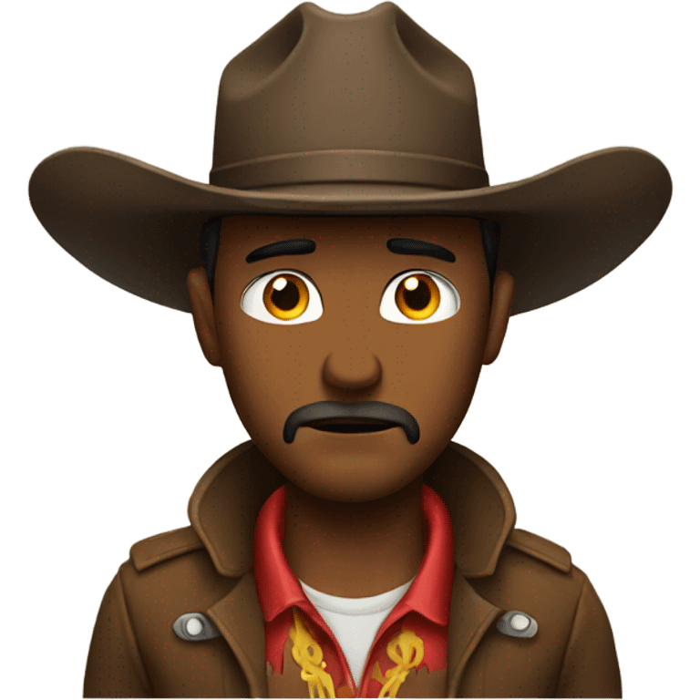 Sad cowboy emoji