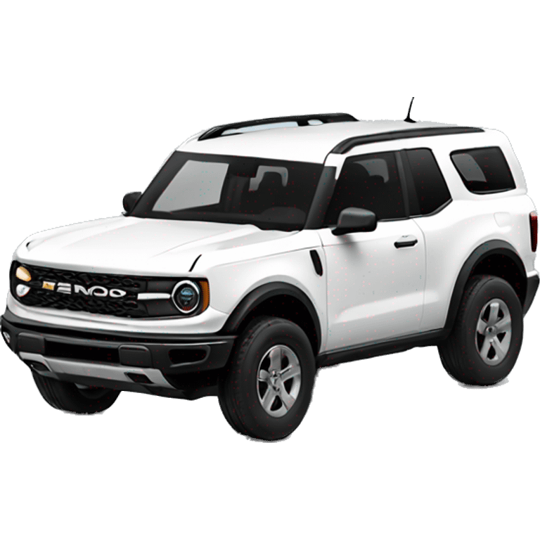 White bronco sport  emoji