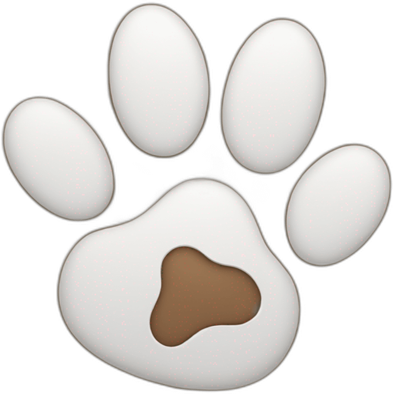 Dog paw emoji