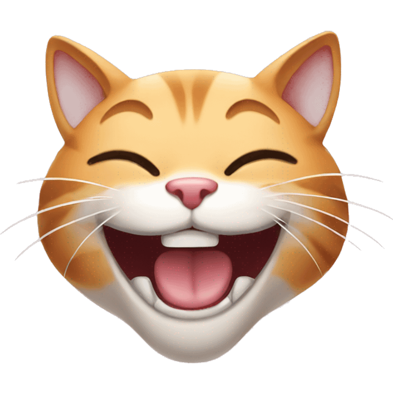 Laughing cat emoji