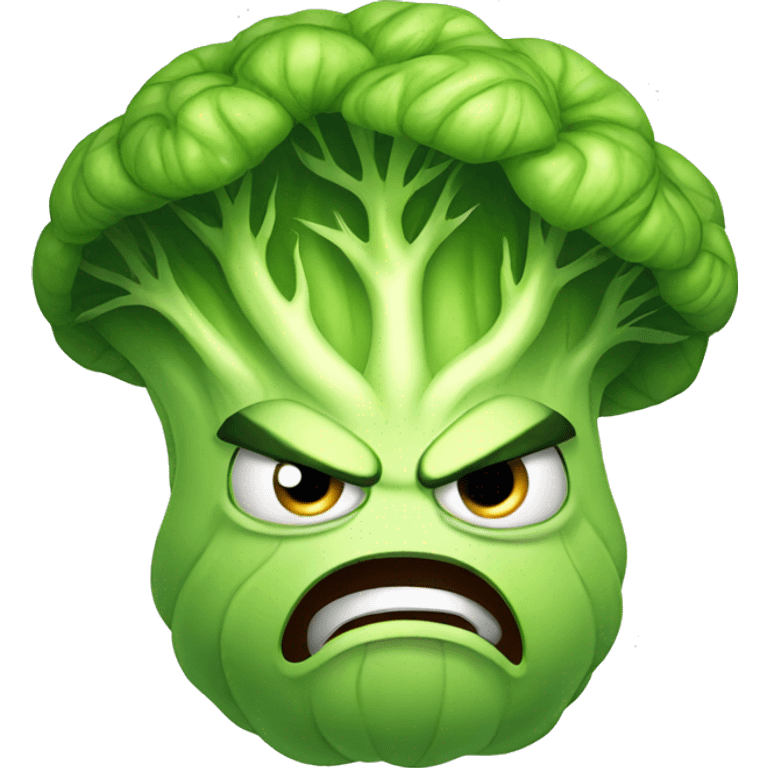 angry cabbage emoji