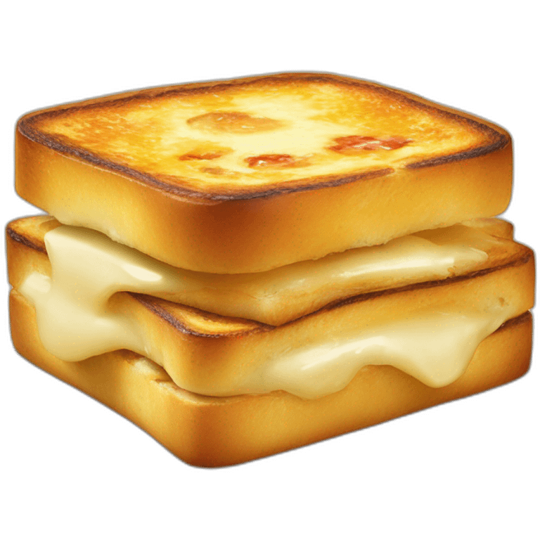 Crâne carré en forme de croque monsieur emoji