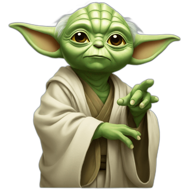 Yoda fait un feuk emoji