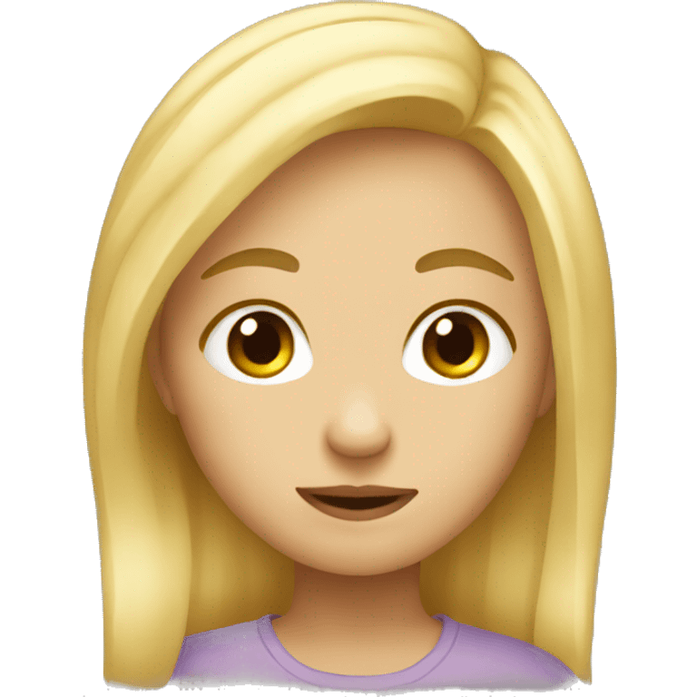 blond girl who don’t know  emoji