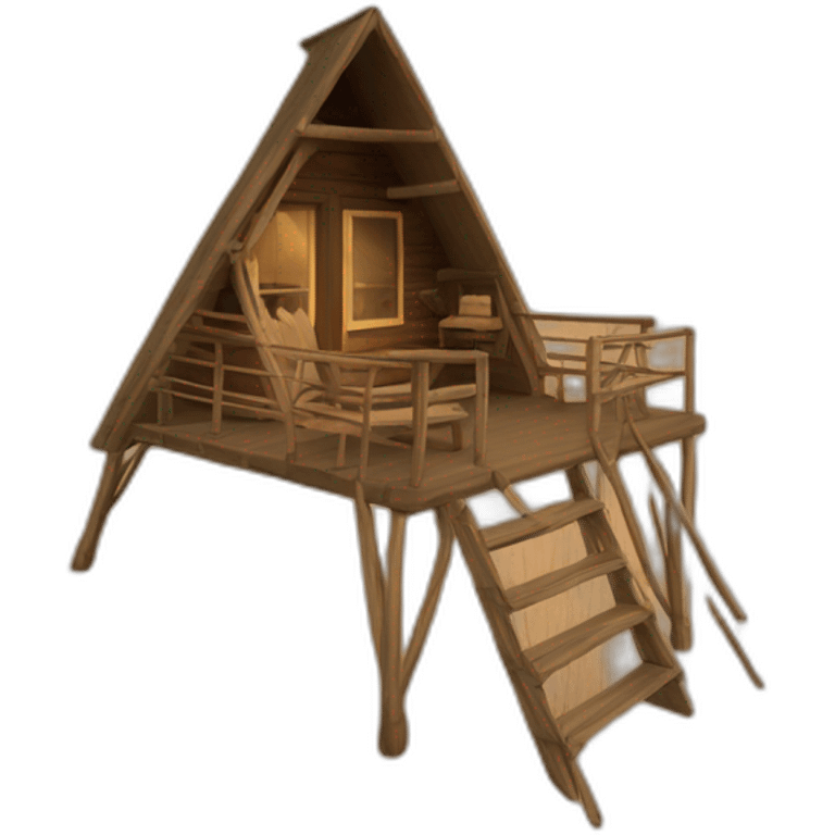 A-frame-cabin emoji