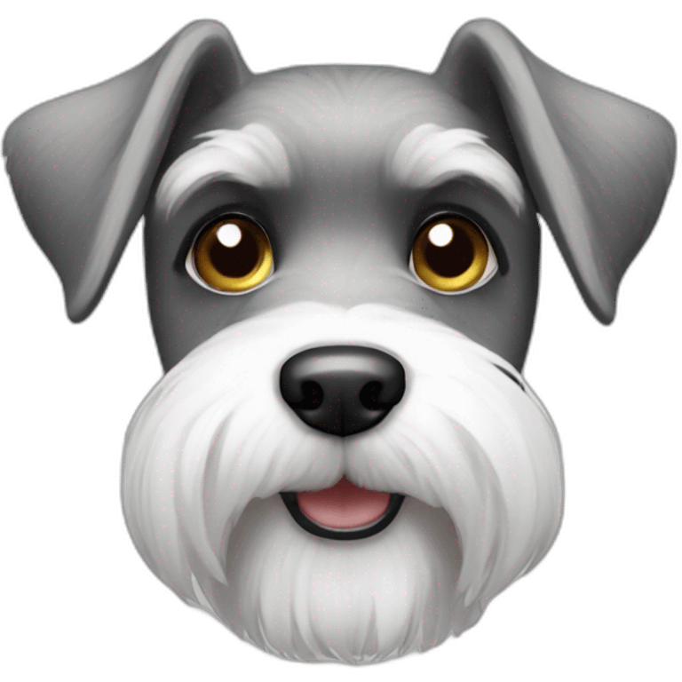 mini schnauzer blanco emoji