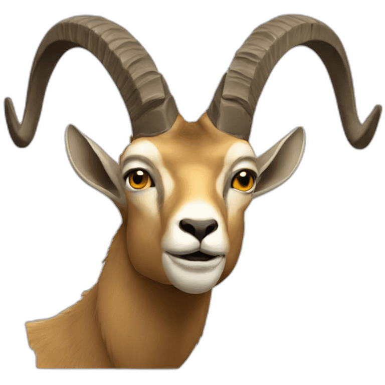 Ibex face emoji