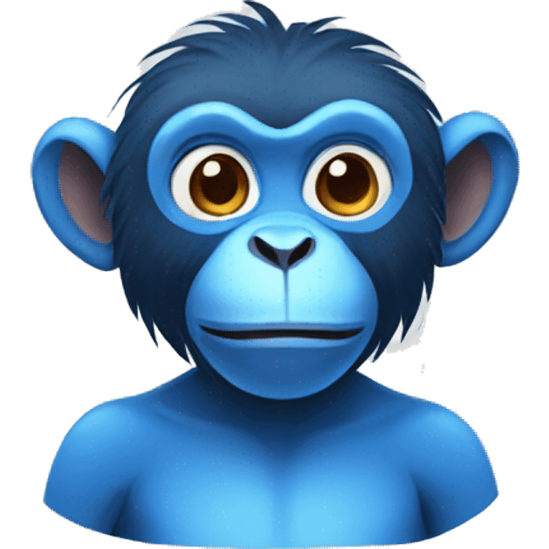 Blue monkey  emoji