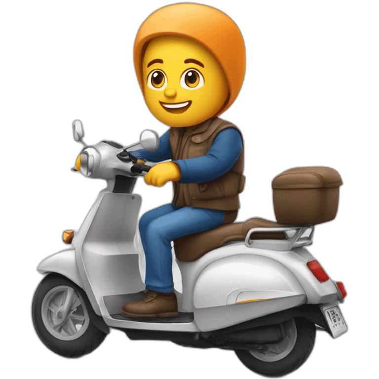 holland sur un scooter emoji