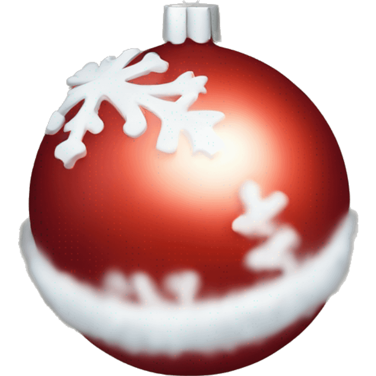 red christmas ball emoji