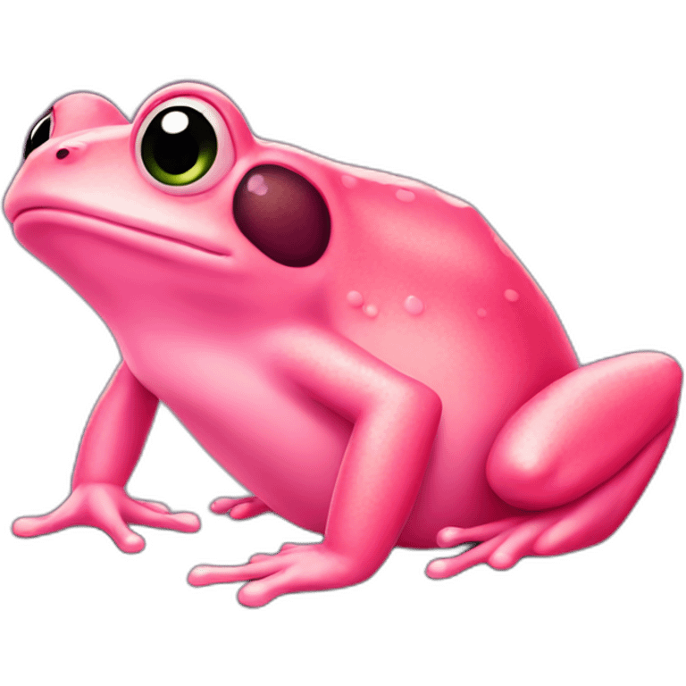 pink frog emoji