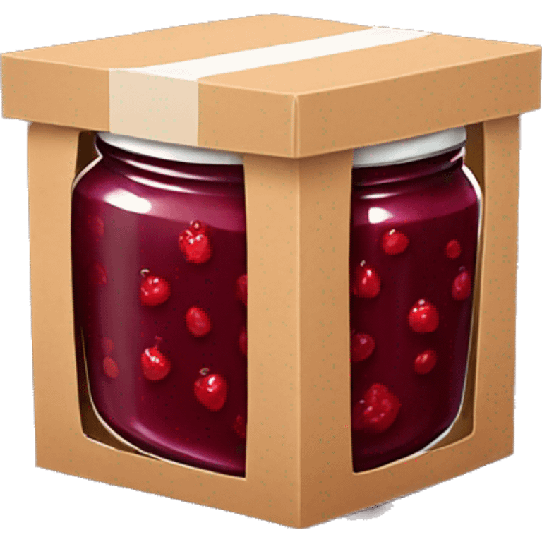 A box overflowing with jam emoji