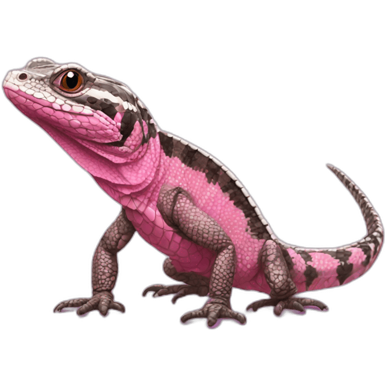 tegu lizard pink emoji